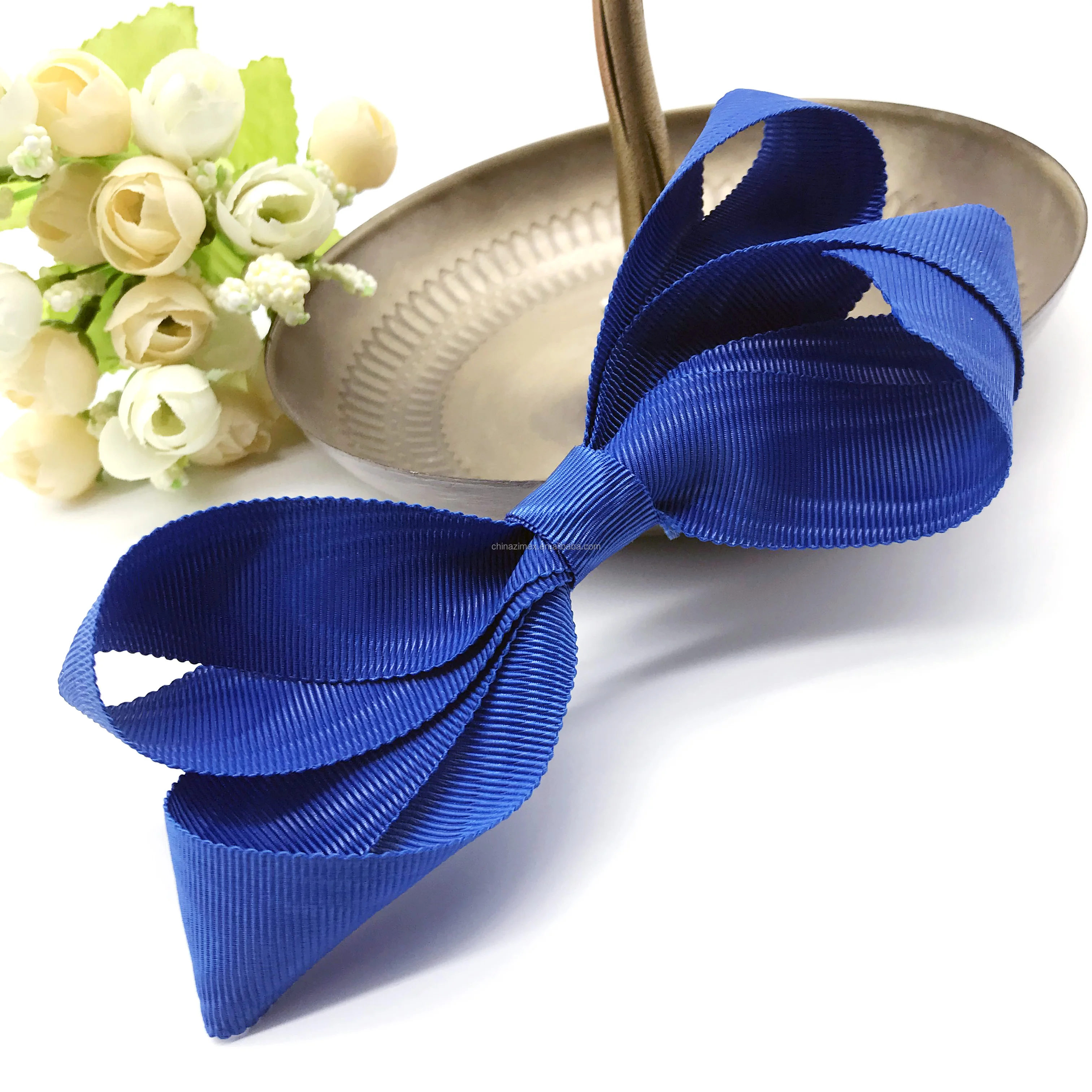 25MM 15 COLORS  POLYESTER MOIRE RIBBONS FOR MILLINERY