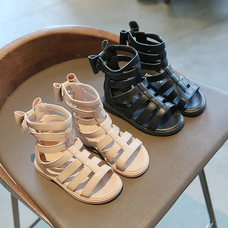 Summer Children Sandals Baby Girls Kids Candy Beach Shoes Girl Casual Roman Sandals