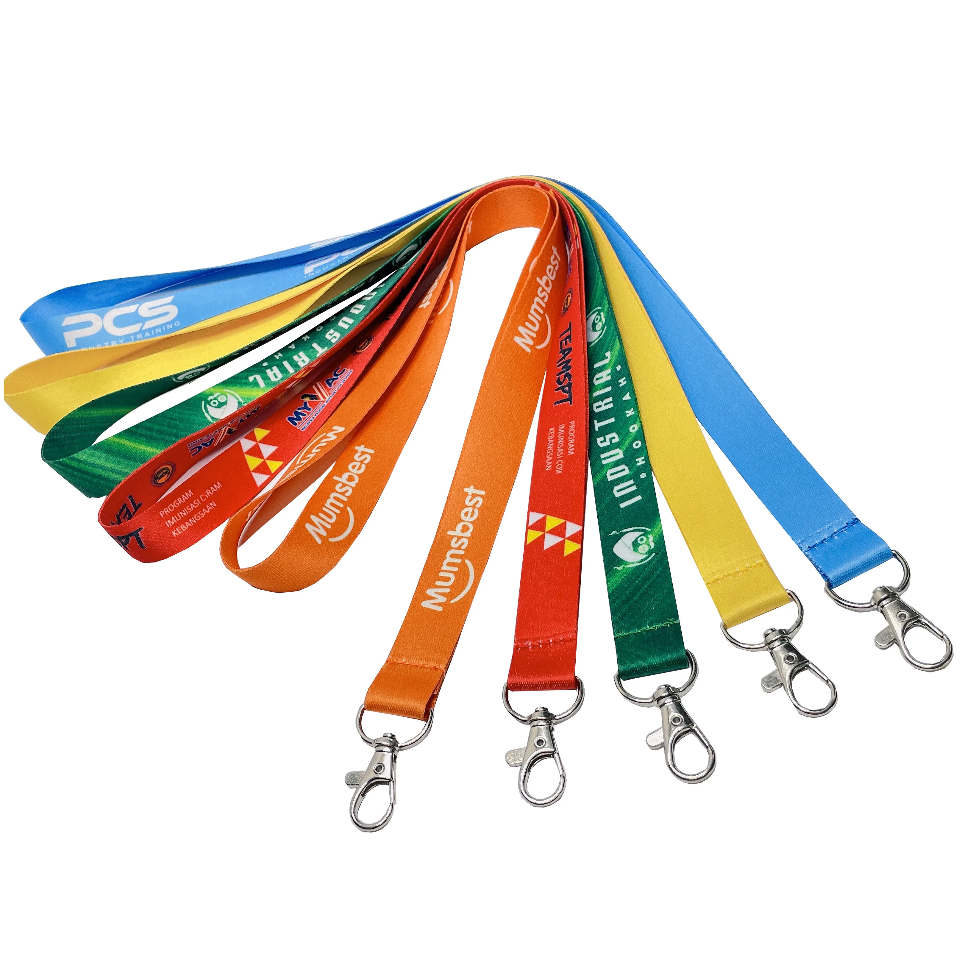 Polyester Lanyard Manufacturer Free Sample Promotional Neck Lanyards With Logo Custom
