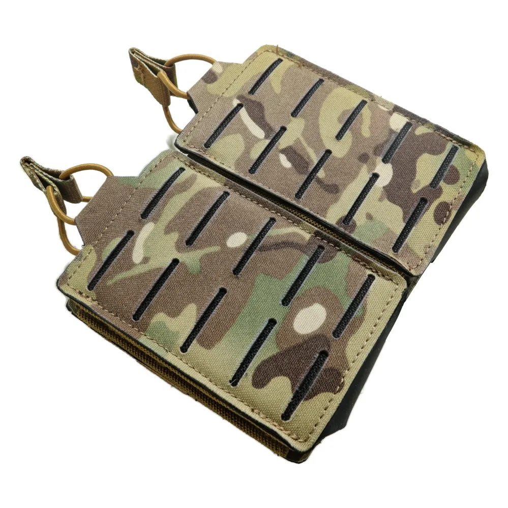 SPARK TAC 500D Cordura Laser Cut Magazine Pouch Double Tactical Pack Camouflage Ammo Mag Pouch  tactical gear