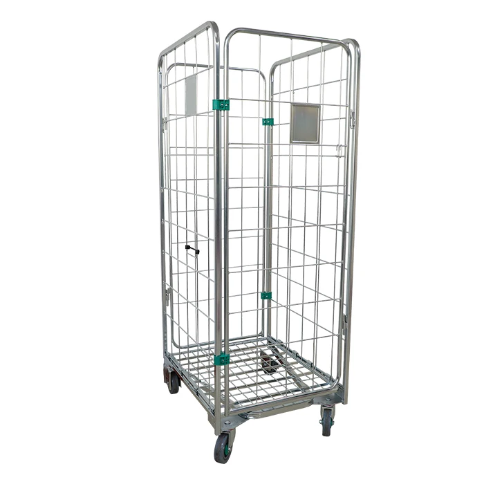 Горячая Распродажа вкладываемая конструкция 4 стороны металла rollcage с колесами для раскроя оцинкованной клетки завальцовки