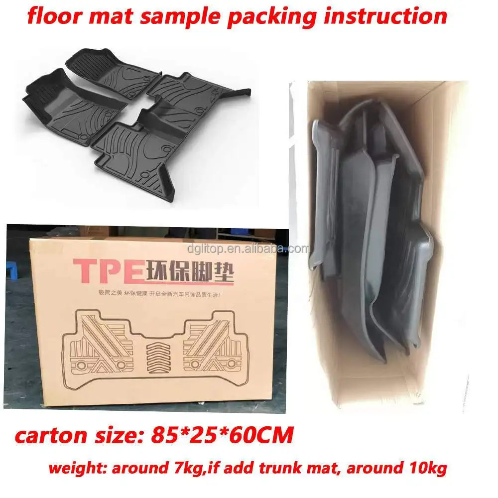 Customized Non Slip 3D TPE Car Foot Mats Floor Liners SUV Car Carpet For 2024 Subaru Crosstrek
