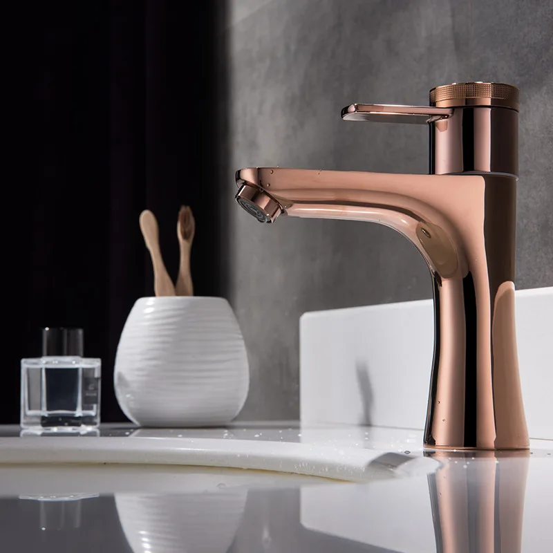 Brass 38 Degree Thermostatic Basin Faucet Matte Black Brushed Gold  Hot And Cold Water Deck Mount Basin Mixer Tap XR7904