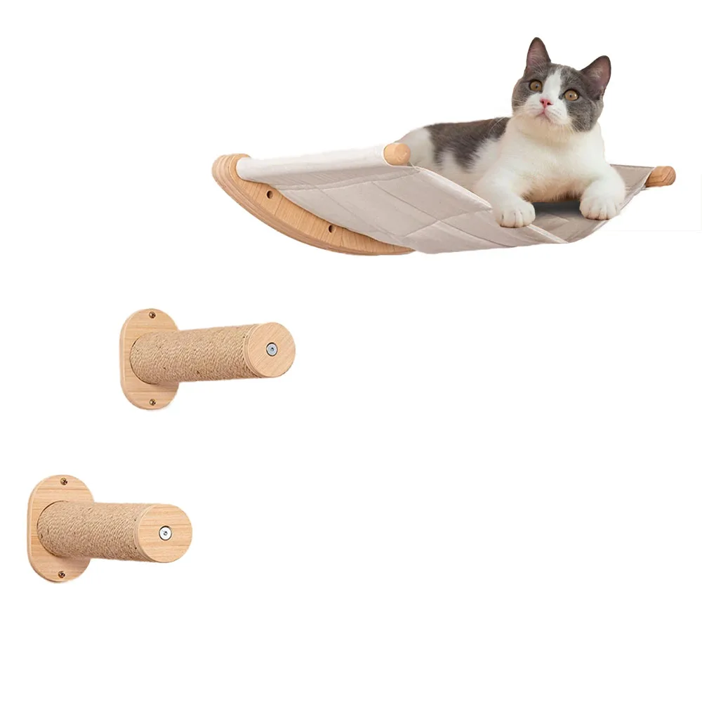 Cat tree Cat Wall hammock and Perches for Sleeping Modern Cat Shelves