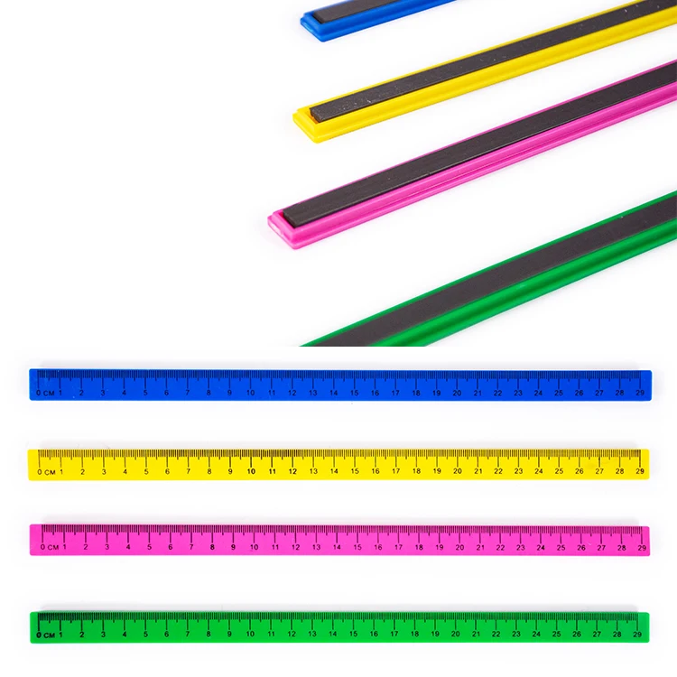 Школьная Магнитная линейка, магнитная пластиковая полоса для белой доски