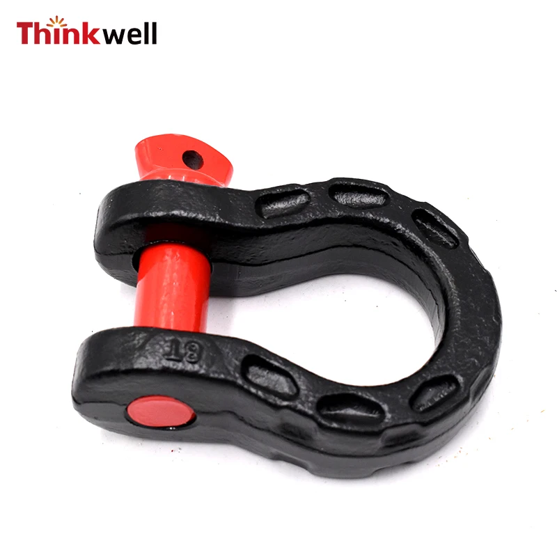 Hot Selling 4.75T US Type Bow Shackles Customized Off Road Heavy Duty Hitch Trailer Shackle