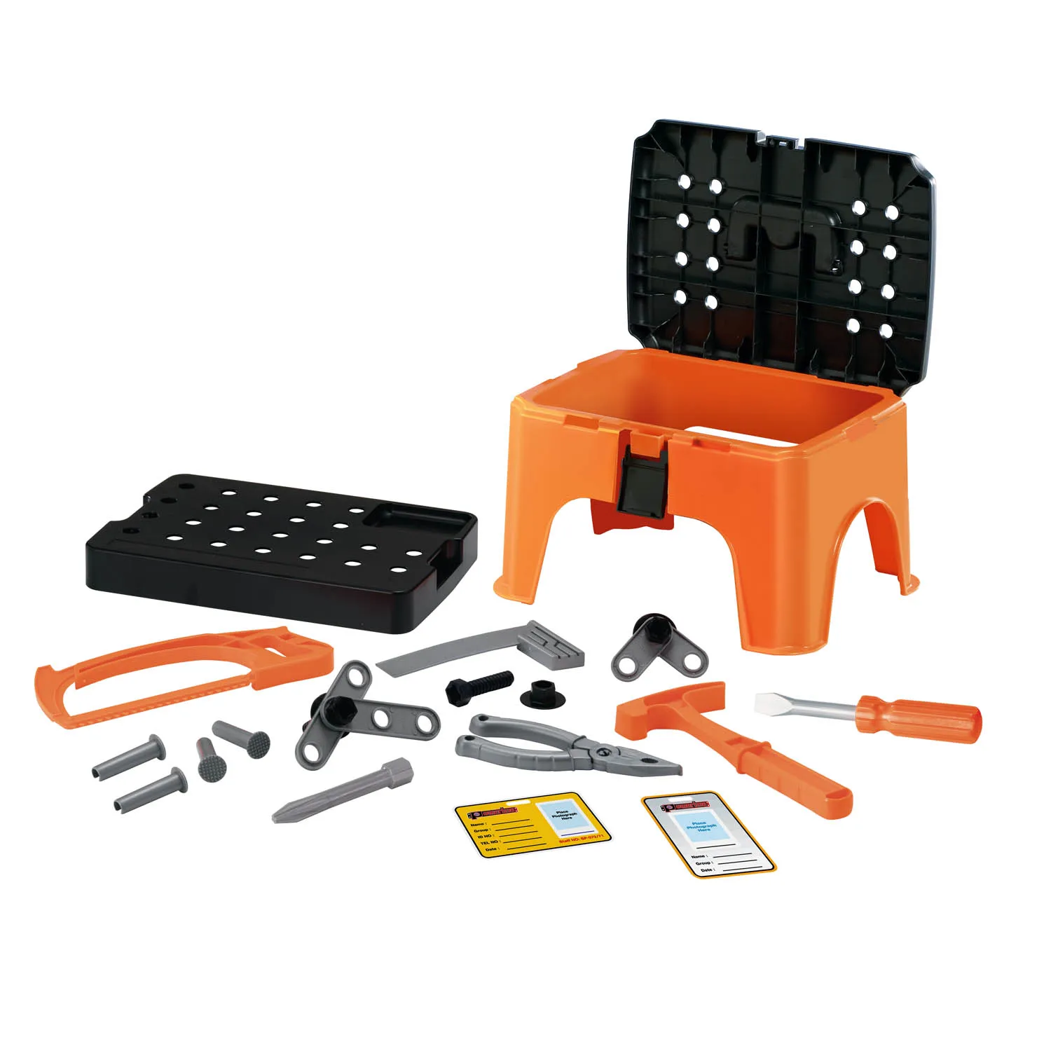 Mini Tool Bench for Kids,Tool Kit for Kids Plastic Tool Box,Learning Workbench Toy