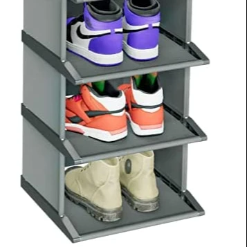 Caja De Almacenamiento De Zapatos Custom Shoe Storage Box Stackable Stand Narrow Shoes Display Racks for Home (1600401167308)