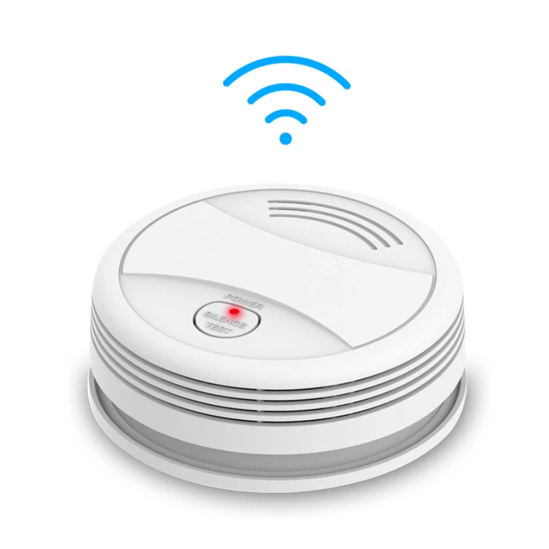 Wireless Photoelectric Smoke Leak Sensor Bell Smoke Device System Wifi Fire Alarm Tuya Smart Smoke Detector Manufacturer