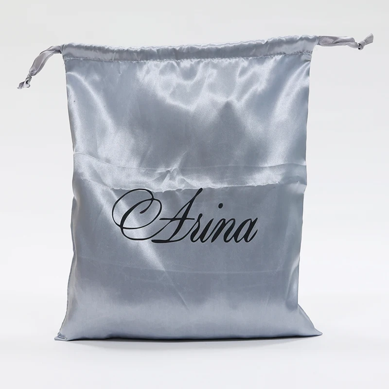 High quality Hot selling  flannelette drawstring bag custom logo printed large drawstring bag gift hot selling low MOQ