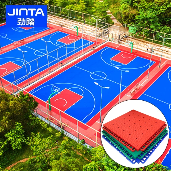 Basketball Court Outdoor Flooring Durable Anti-Uv Heat-Tolerance Pp Sport Flooring Material Floor Tennis Court