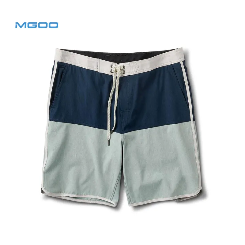 MGOO Quick Dry Recycled Plastic Bottles Eco Friendly Color Block Boardshort