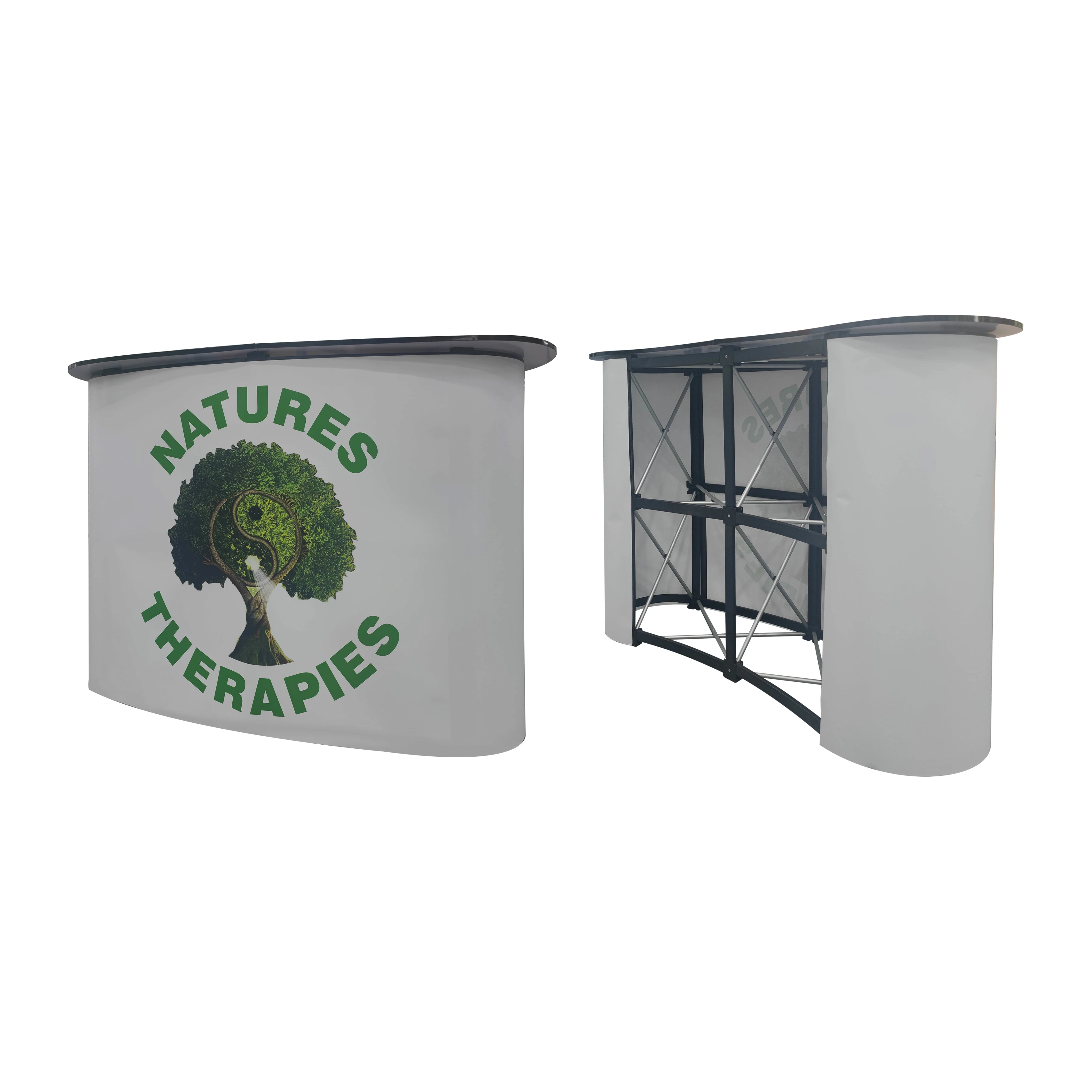 High Quality  Foldable Pop Up Portable Advertising Promotion Counter Trade Show Counter