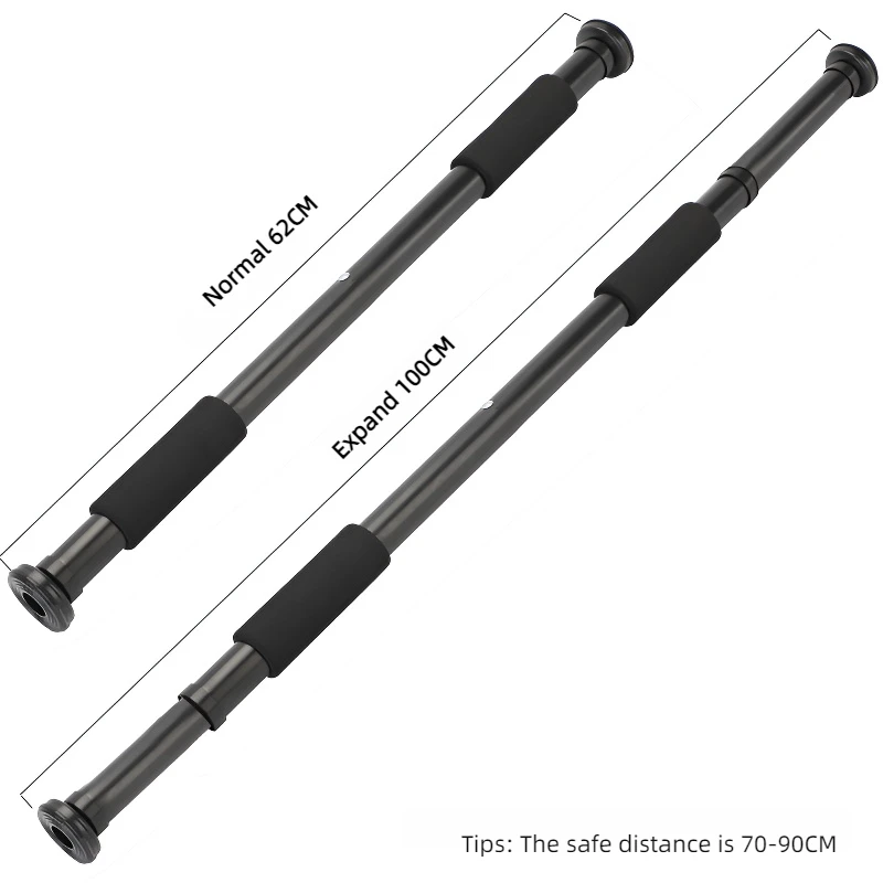 Adjustable Multi-Function Doorway Electroplating Sit Up Pull Up Horizontal Gym Bar Chin Up Push Up Bar