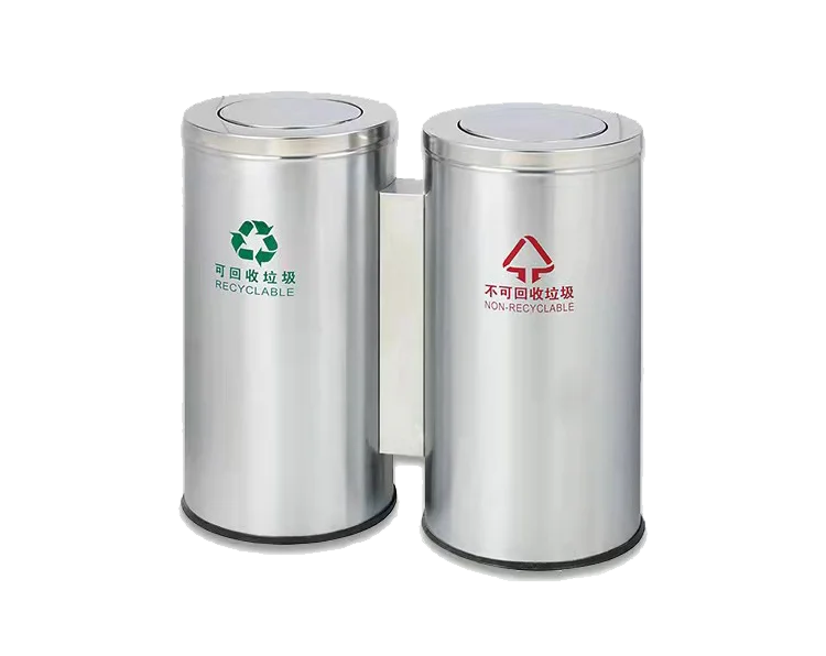 New style storage bucket trash can shape exterior outdoor metal street recycle garbage cans