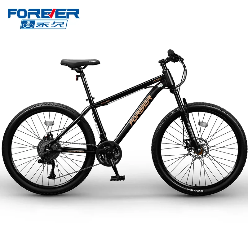 FOREVER Factory Cheap  24/26/27.5 Inch 24/27/30Speed Carbon Steel Frame Mountain Bike For Adult