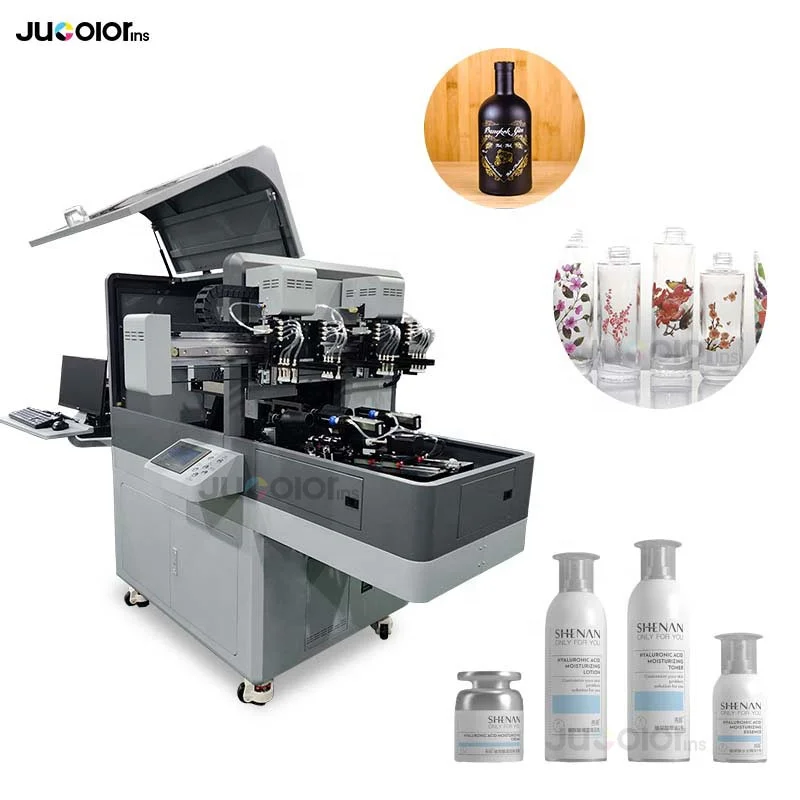 Jucolor 360 Degree Aerosol Can Printer Rotary Wine Bottle Water Glass Sphere Inkjet Cylinder Printer