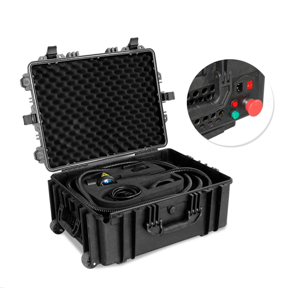 100W Products Equipment Cleaner Barbed Wire Rust Removal Laser Welding Cleaning