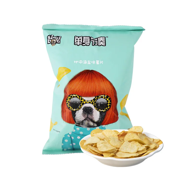 Лидер продаж пакет для картофельных чипсов 71 г популярная закуска средиземноморские соленые картофельные