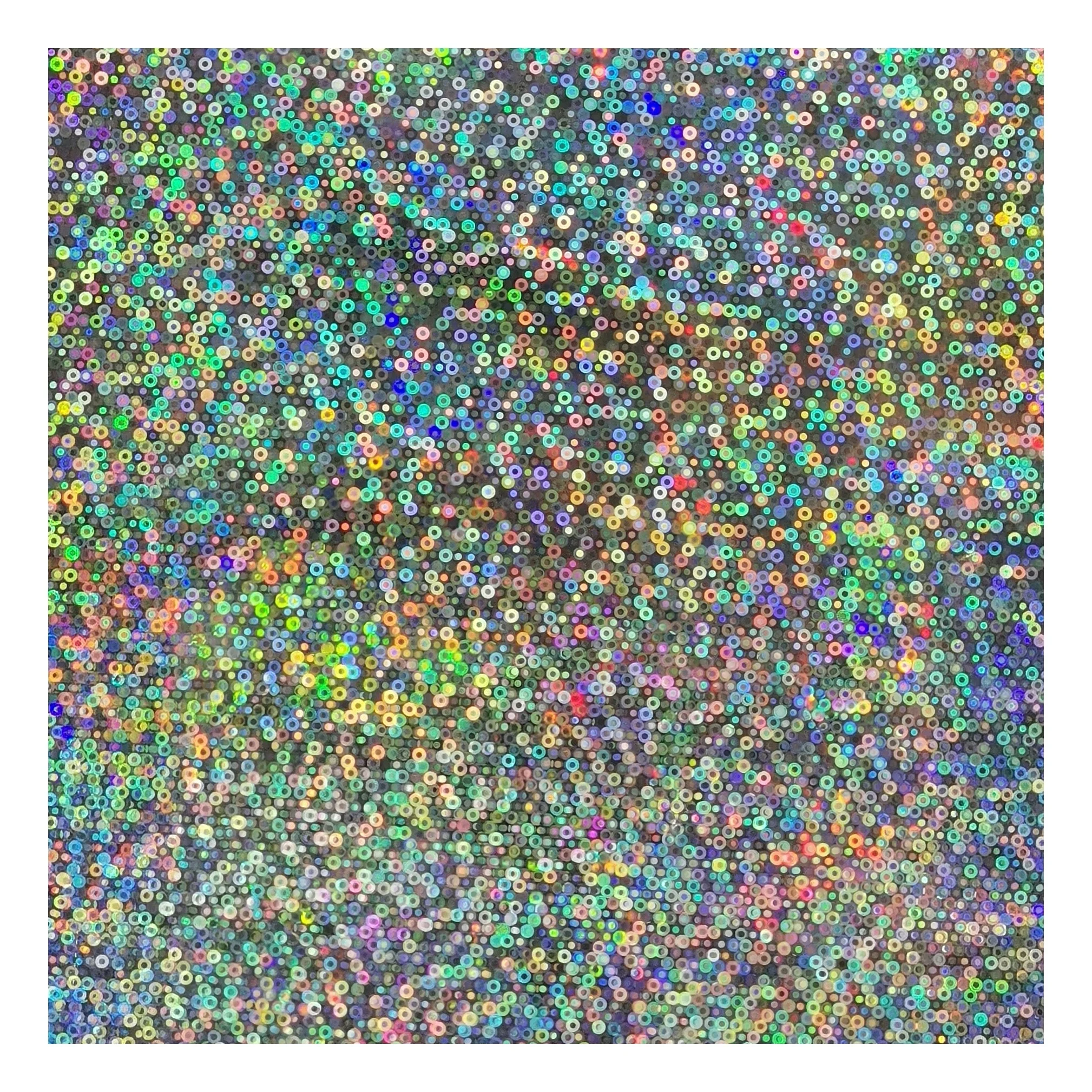 New listing circles pattern good quality holographic PET partial new laser hot stamping foil seamless textile decorative film