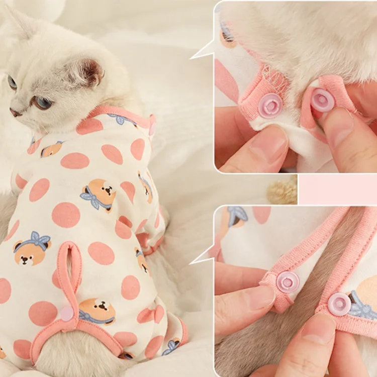 Hot Sale Cute High Elastic Four-legged Physiological Prevent Anti-mosquito Dog Pajamas Cat Dog Clothes Cat Hoodies Without Hats