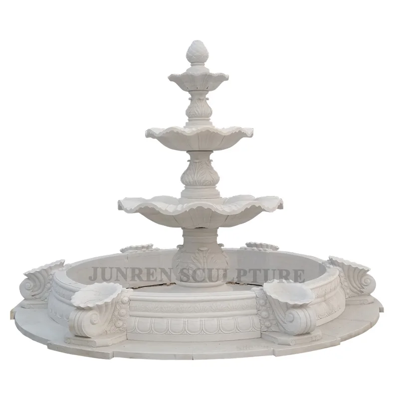 Садовый декор, Мраморная каменная статуя богини, водяной фонтан, ангел, Детская статуя, водяной фонтан, статуя лошади, водяной фонтан