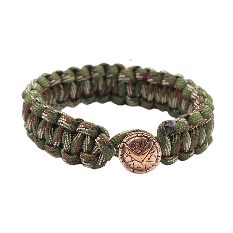 Outdoor Emergency Supplies Camping Life Saving Seven Core Metal Buckle Umbrella Rope Paracord Bracelet