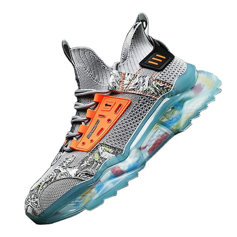 Спортивные мужские кроссовки с перекрестными границами, Повседневные Дышащие летающие тканевые низкие кеды, кроссовки для бега