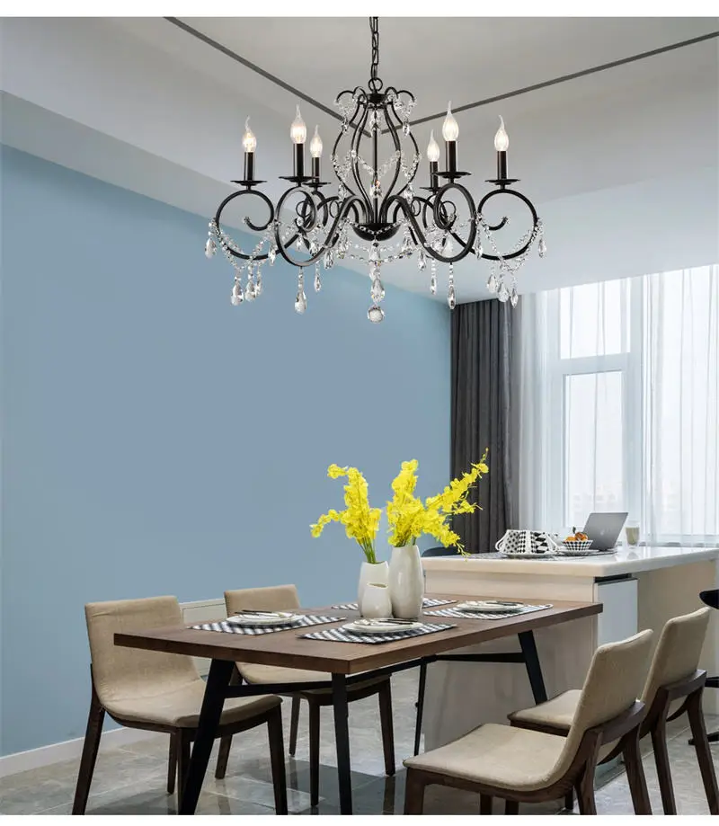 Morden Style Adjustable Light French Brass Dining Room Living Room Chandelier