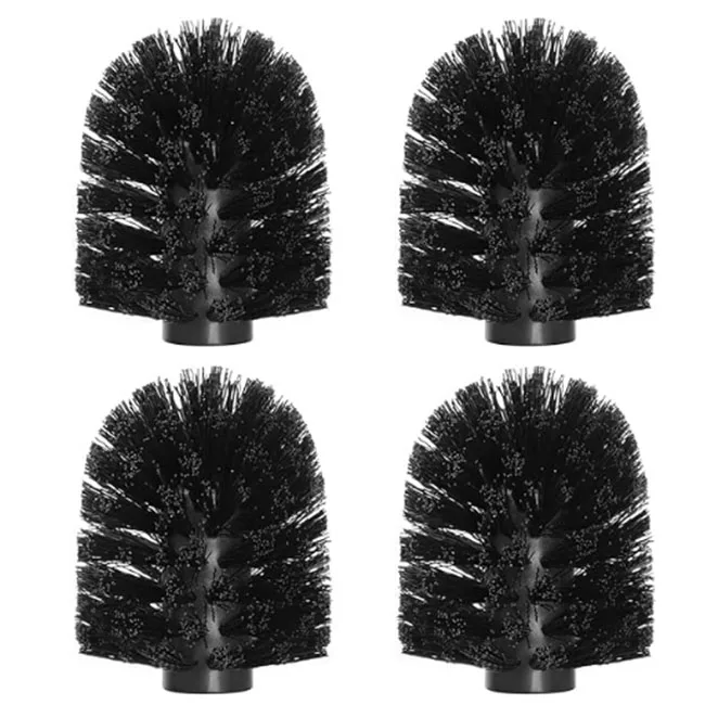 3 x Replacement Brush Heads Black Replacement Toilet Brush Plastic Washing Brush