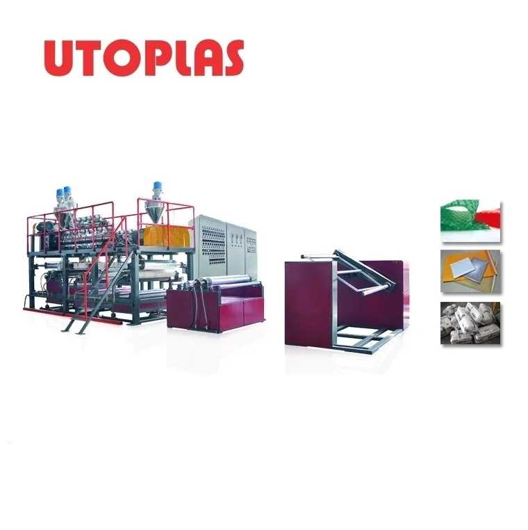 Single Screw Air Bubble Film Wrap Sheet Roll Making Machine Automatic Rewimder