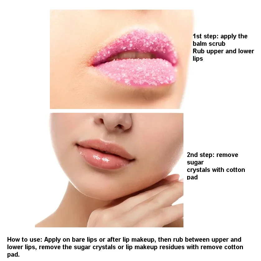 Wholesale Custom Logo Oem ODM Vegan Lip balm and Scrub Sugar Exfoliator Vanilla Repair Lip Scrub Private Label