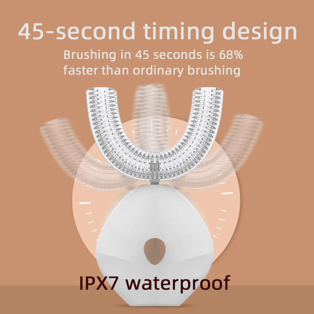 Simple Texture Innovative Modern U Shape Adult Toothbrush Electric For Sale