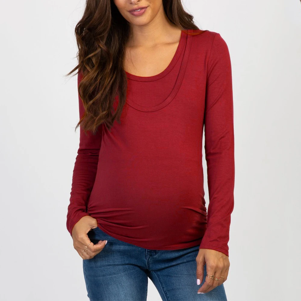 High quality Pregnant tee o-neck wholesale t-shirt Maternity Clothing