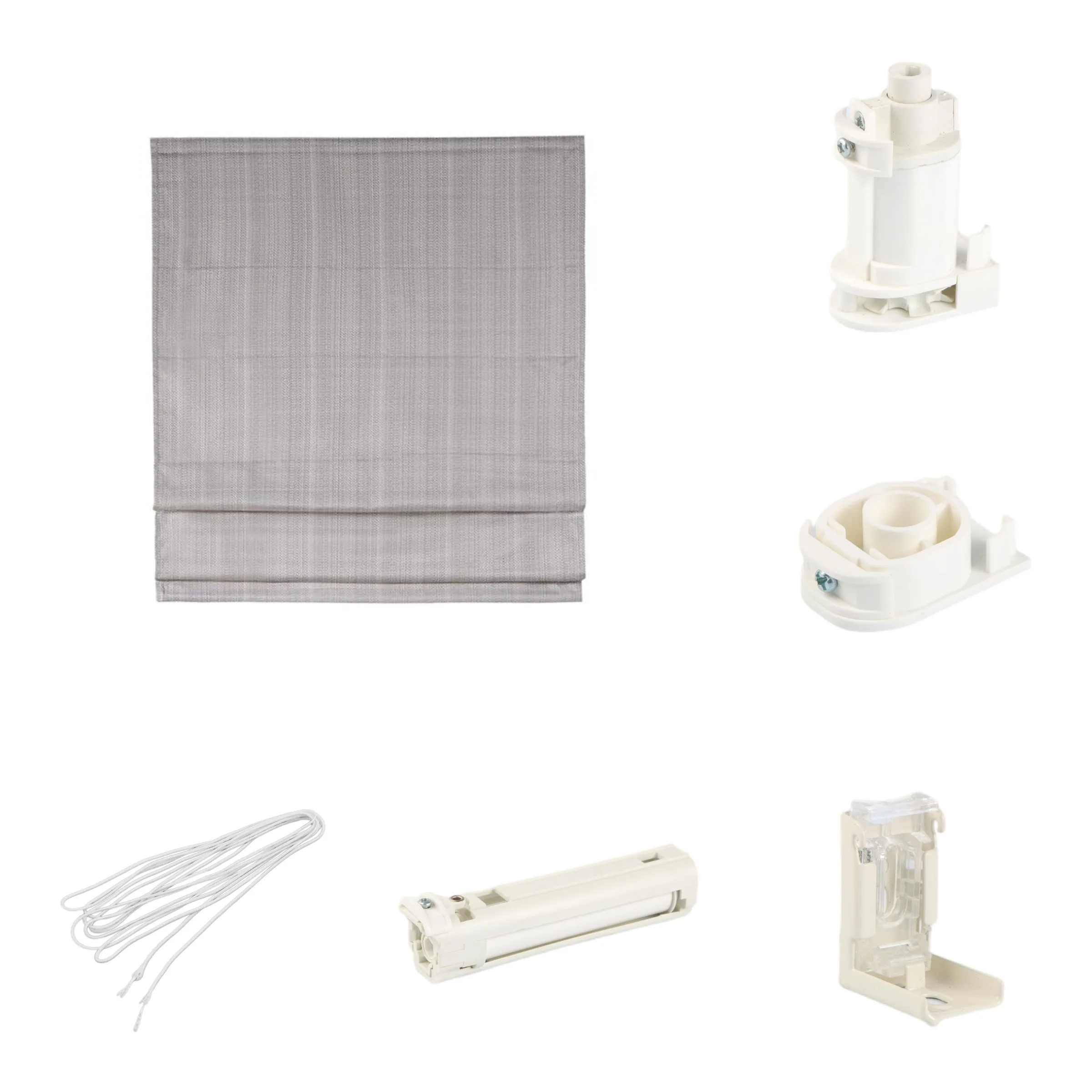 Roman Blinds Components Mechanism Accessories Chinese Curtain Poles, Tracks & Accessories Curtain Accessories White