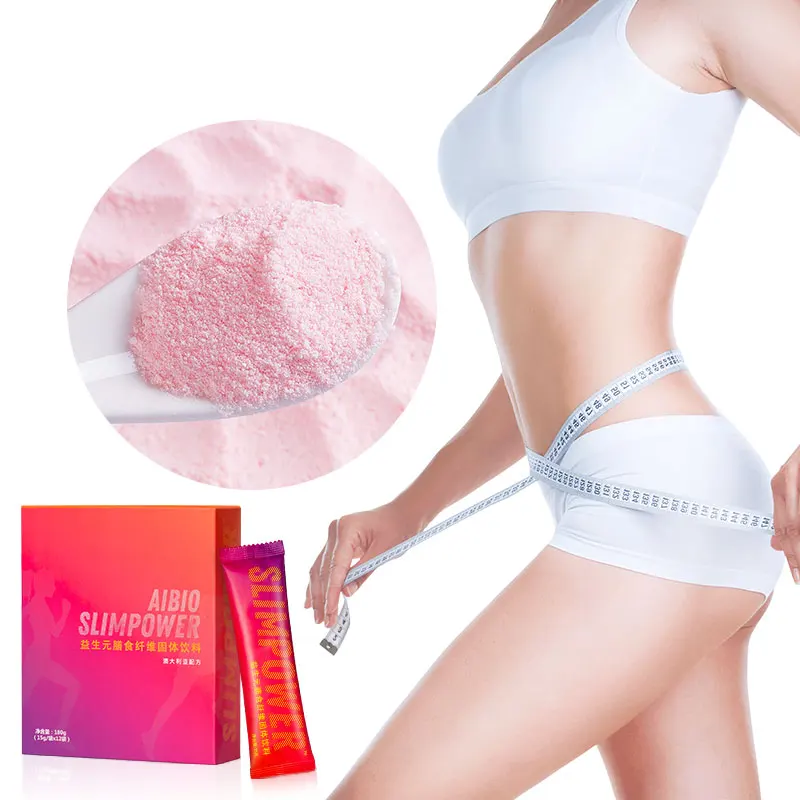 Wholesale Hot Sale Flat Belly Healthy Prebiotic Solid Drink Fruit Flavor Slimming Powder