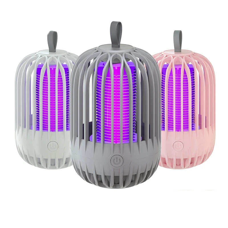 Outdoor portable electric and solar charged insect Zapper Electric mosquito kill lamp 2 in 1