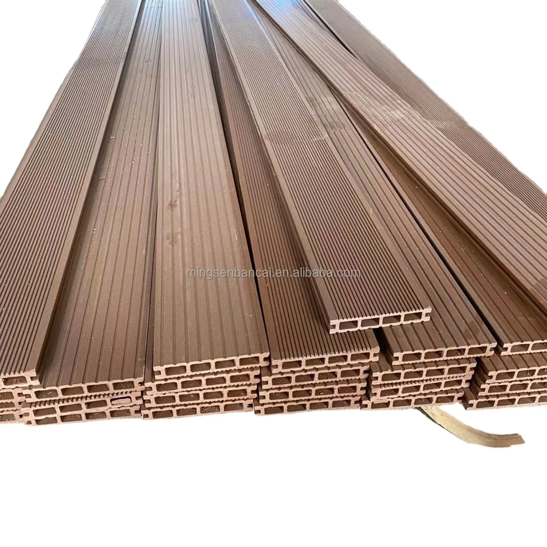Factory outlet WPC outdoor decking cheap hollow wood plastic composite garden swimming pool flooring