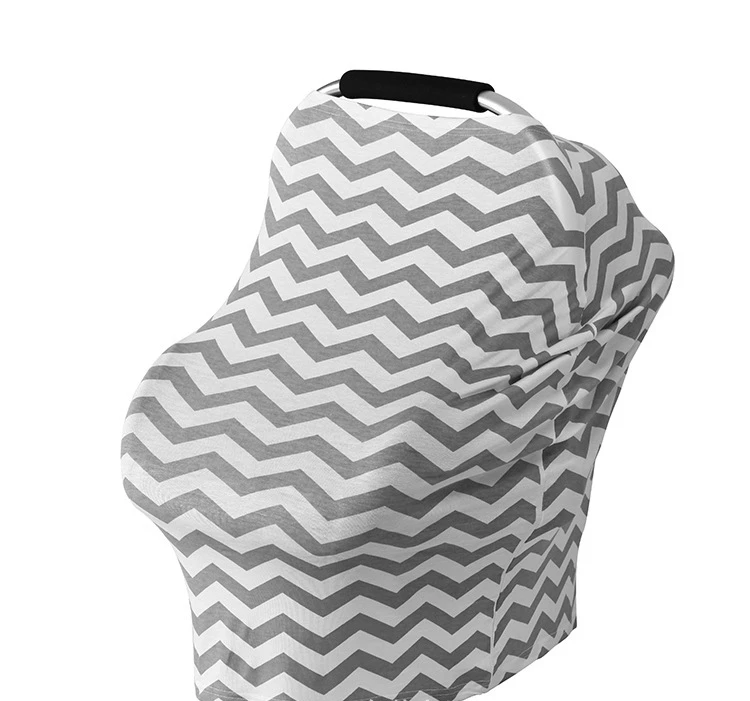 Manufacturers custom newborn breastfeeding scarf stretchy baby car seat cover canopy