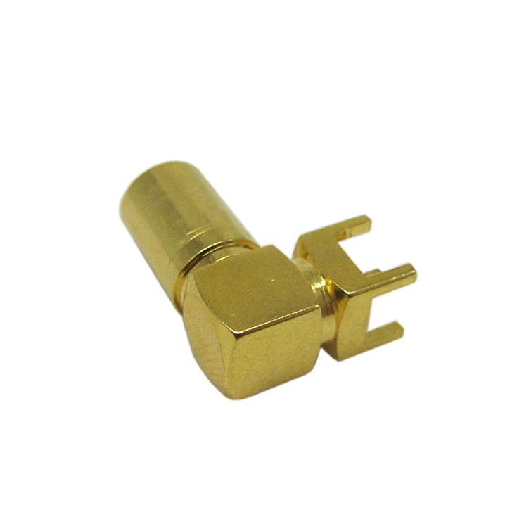 Roaxial  SMB female right angle connector for pcb mount