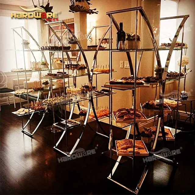 Hotel furniture wine display racks tempered glass bar metal steel cabinet