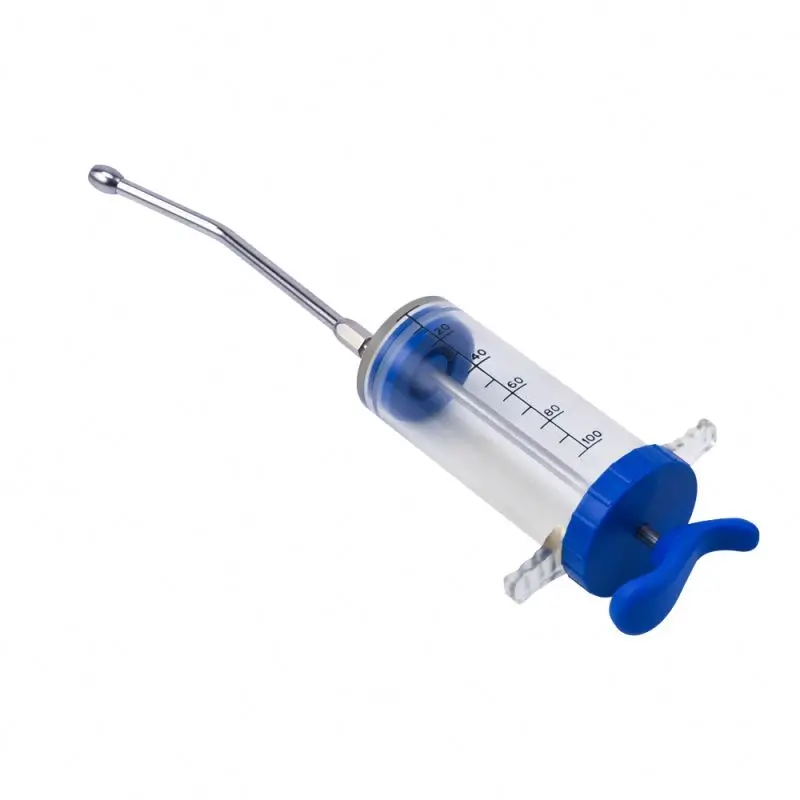 100ml automatic self-filling syringe drencher gun plastic veterinary drench gun