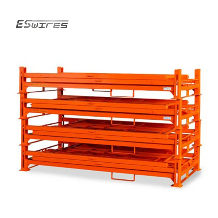 Warehouse storage loading 1100kg durable metal 4 high powder coated heavy duty stacking truck tyre pallet