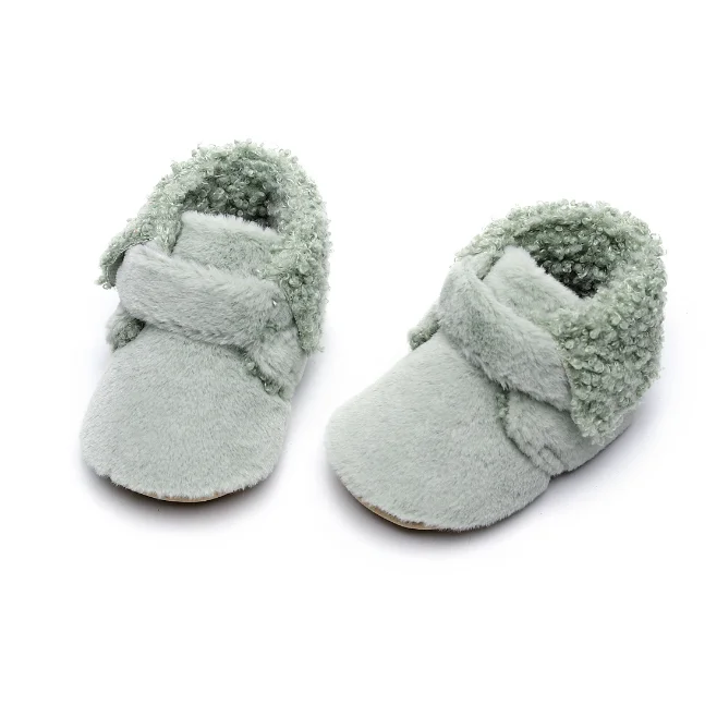 Newborn Baby Shoes Cotton Boy Girl Shoes Multicolor Warm Toddler Soft  Sole Anti-slip First Walkers Infant Booties