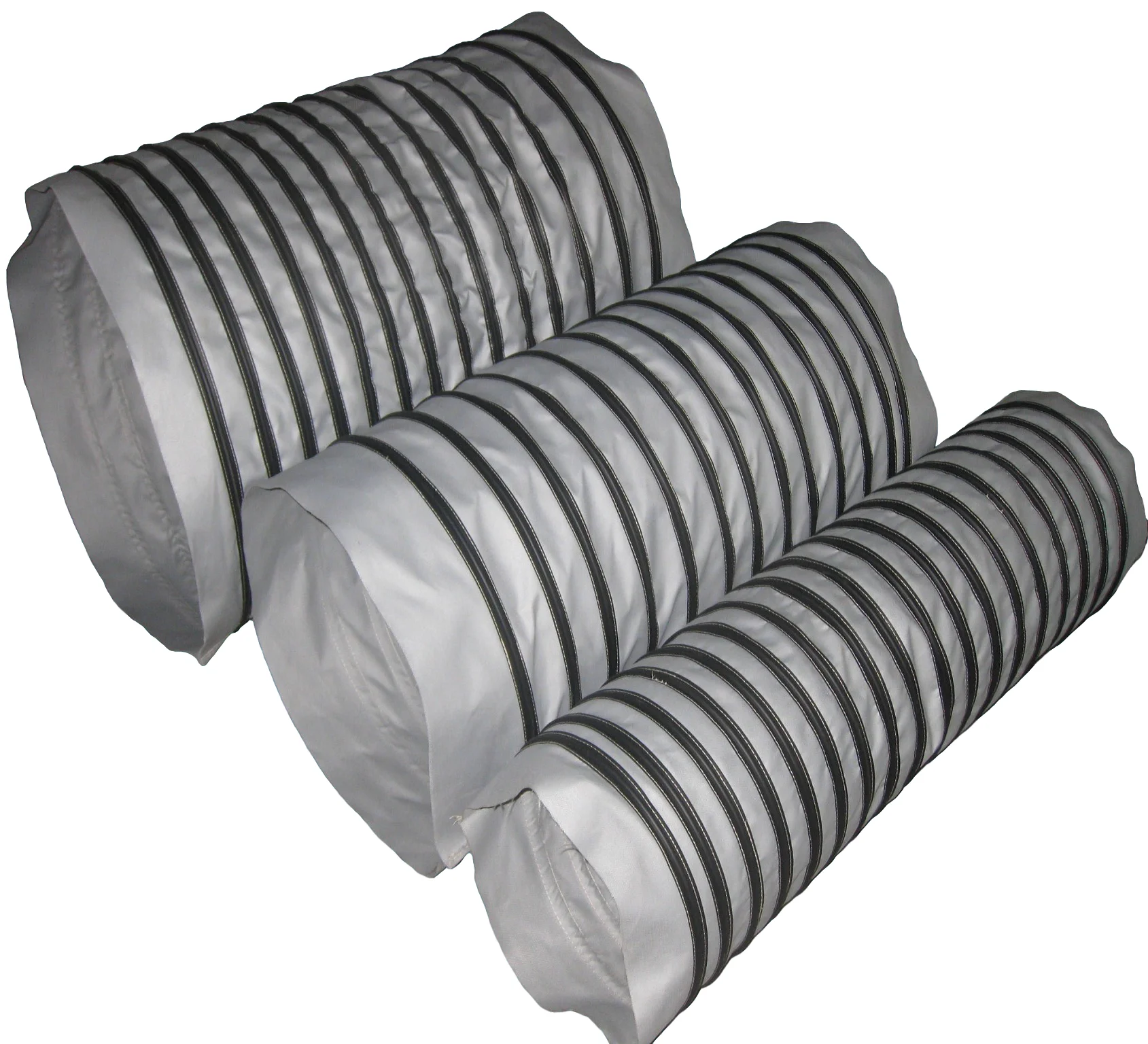 insulated fiber glass fabric 5 meter long heating flexible duct customized heat resistant flexible pipe for heat blower fan