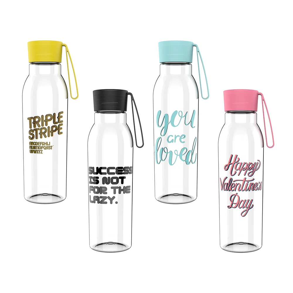 550ml BPA free Eco friendly Drinking Bicycle Gym Portable Transparent Bottle Plastic Sports Bottle Water
