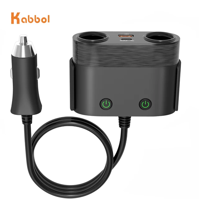 
120W Car USB Power Socket KC Certificate PD Type C Charger Car Power Adapter Charger Station 12V 24V 36V 48V Charger 