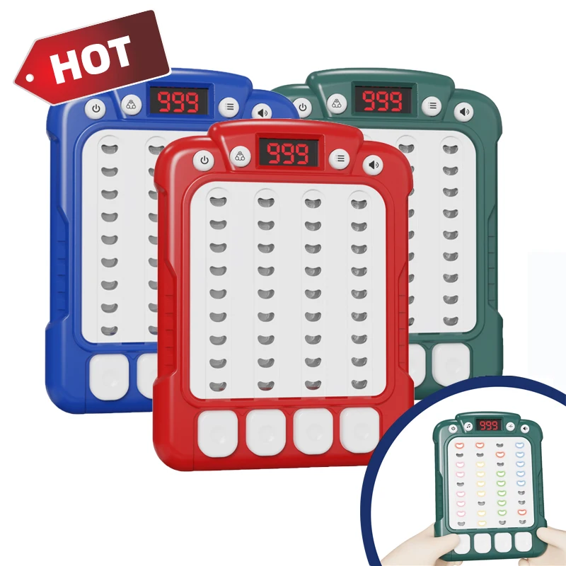 Zhorya Quicks Push Game Console Fidgets Toys Rhythm Game Machine Handheld Puzzle Press Toy Light Up Sensory Toys For Kid Adult