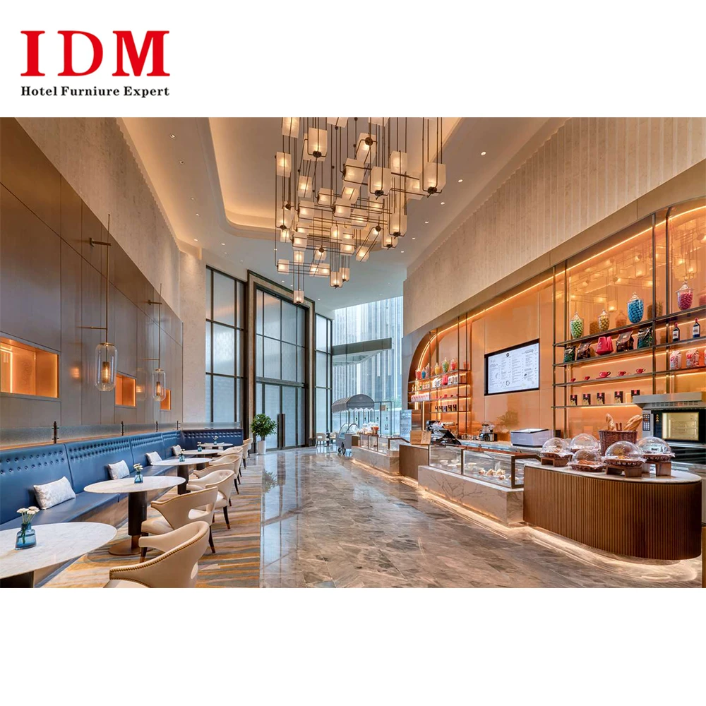 Luxury Modern Hotel Lobby Furniture Set Handcraft Hotel Lobby Guest half Round  Sofa for public area