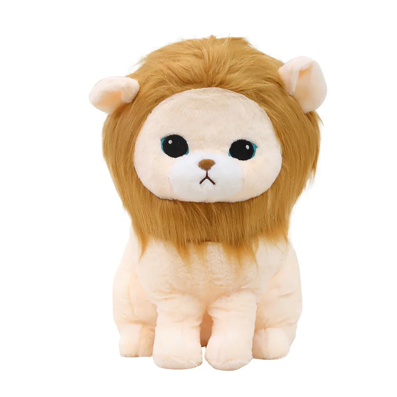 32cm Wholesale cute lion stuffed animal big eyes lion plush toy lion doll